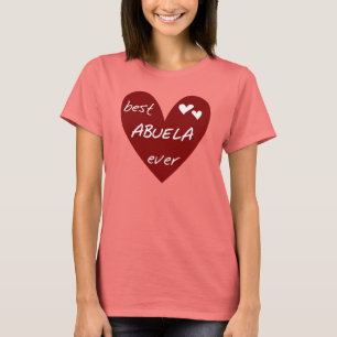 Rotes Herz beste Abuela überhaupt T - Shirts und