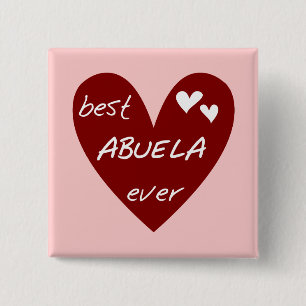 Rotes Herz beste Abuela überhaupt T - Shirts und Button
