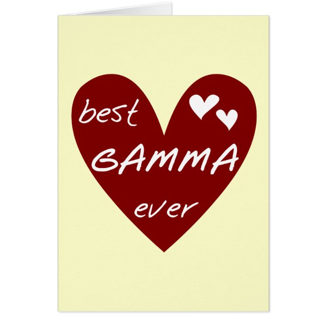 Rotes Herz-beste Gamma-überhaupt T-Shirts und (Vorne)