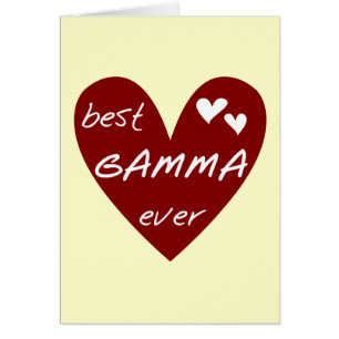 Rotes Herz-beste Gamma-überhaupt T-Shirts und