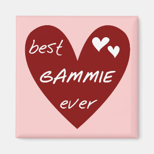 Rotes Herz beste Gammie überhaupt T-Shirts und Ges Magnet