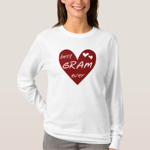 Rotes Herz-beste Gramm-überhaupt T-Shirts und