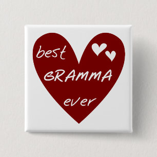 Rotes Herz beste Gramma überhaupt T-Shirts und Ges Button