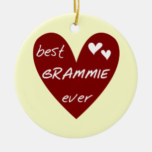Rotes Herz beste Grammie überhaupt T - Shirts und Keramik Ornament