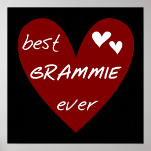 Rotes Herz beste Grammie überhaupt T - Shirts und Poster