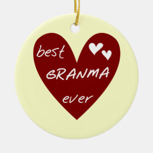 Rotes Herz beste Granma überhaupt T - Shirts und Keramikornament