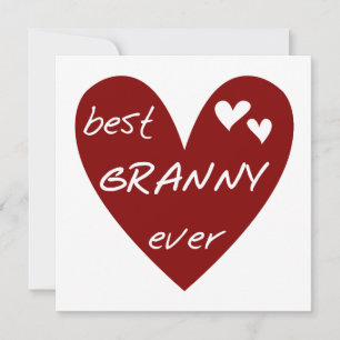 Rotes Herz Beste Granny Ever Hemden und Geschenke