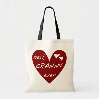 Rotes Herz Beste Granny Ever Hemden und Geschenke Tragetasche