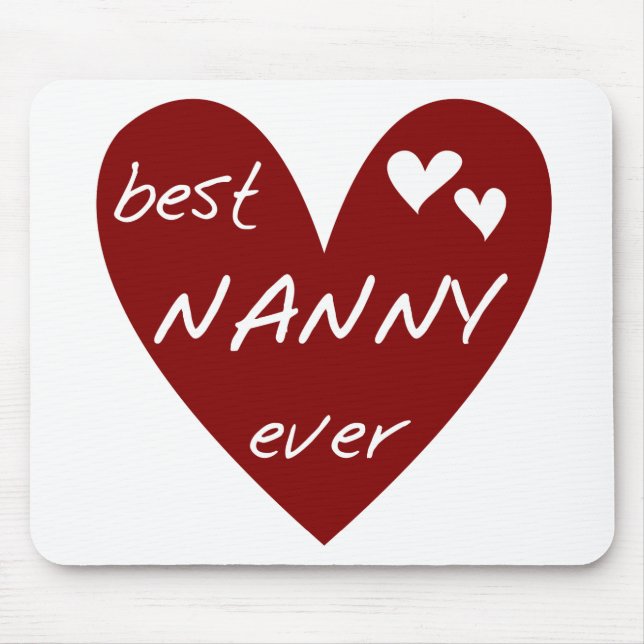 Rotes Herz-beste Kindermädchen-überhaupt T - Mousepad (Vorne)