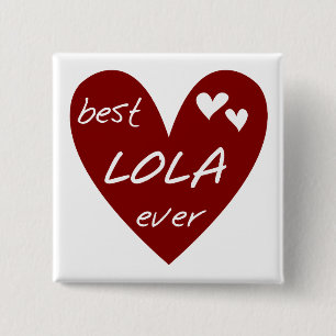 Rotes Herz beste Lola überhaupt T-Shirts und Gesch Button