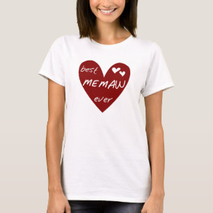 Rotes Herz beste Memaw überhaupt T - Shirts und