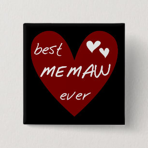 Rotes Herz beste Memaw überhaupt T - Shirts und Button