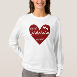 Rotes Herz beste Nanna überhaupt T - Shirts und