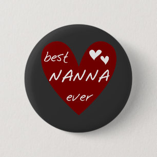 Rotes Herz beste Nanna überhaupt T - Shirts und Button