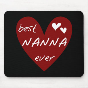 Rotes Herz beste Nanna überhaupt T-Shirts und Gesc Mousepad