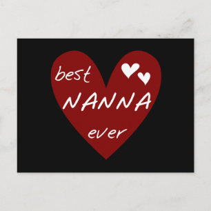 Rotes Herz beste Nanna überhaupt T - Shirts und Postkarte