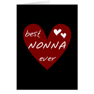 Rotes Herz beste Nonna überhaupt T -