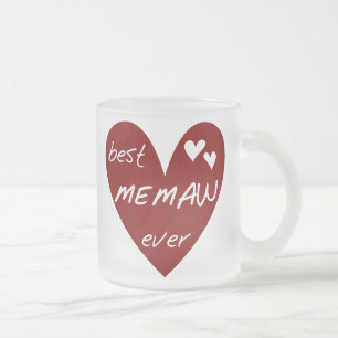 Rotes Herz Beste Oma Aller Zeiten T-Shirts und Ges Mattglastasse