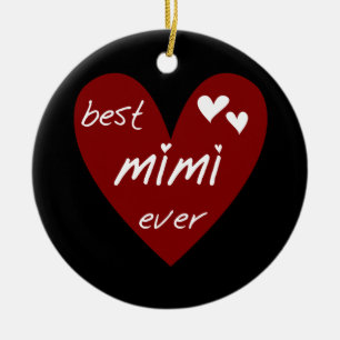 Rotes Herz-beste überhaupt T-Shirts Mimi und Keramikornament