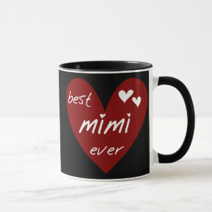 Rotes Herz-beste überhaupt T-Shirts Mimi und Tasse