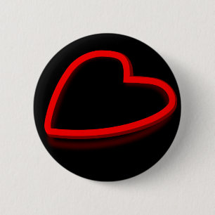 Rotes Herz Button