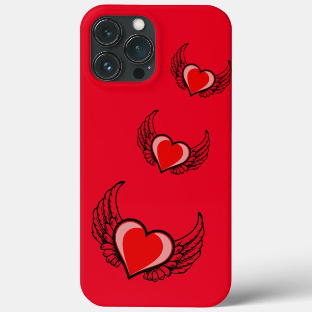 Rotes Herz Case-Mate iPhone Hülle (Rückseite)