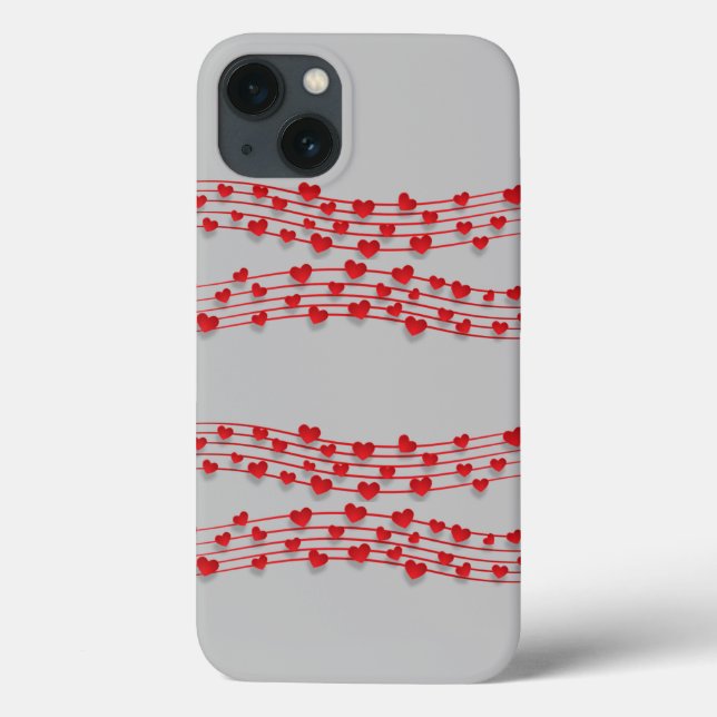 Rotes Herz Case-Mate iPhone Hülle (Rückseite)