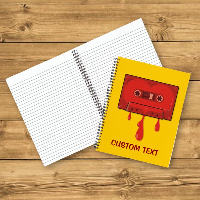 Rotes Herz Cassette Notizbuch (Von Creator hochgeladen)