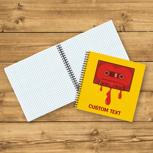 Rotes Herz Cassette Notizbuch (Von Creator hochgeladen)