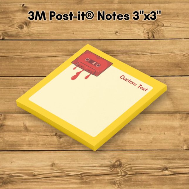 Rotes Herz Cassette Post-it Klebezettel (Von Creator hochgeladen)