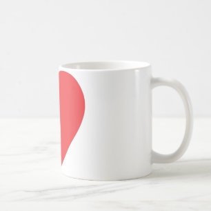 rotes Herz eins Kaffeetasse