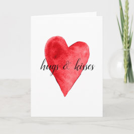 Rotes Herz Feiertagskarte