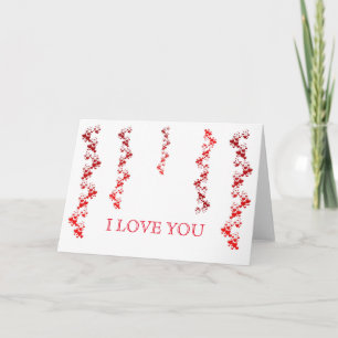 Rotes Herz Feiertagskarte