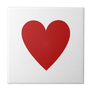 Rotes Herz Fliese