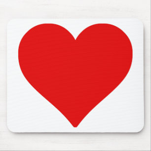 Rotes Herz Form Liebe Klassischer Minimalismus Mousepad