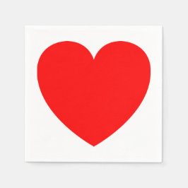 Rotes Herz Hochzeit, Brautparty, Party Liebe Serviette