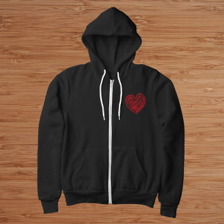 Rotes Herz Hoodie