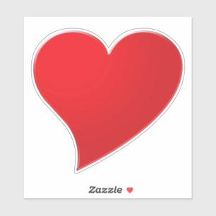 Rotes Herz, Liebe Aufkleber