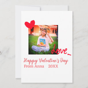 Rotes Herz Liebe glücklicher Valentinstag Foto hin Einladung