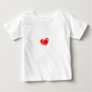 Rotes Herz. Liebe. Valentine's Day Baby T-shirt