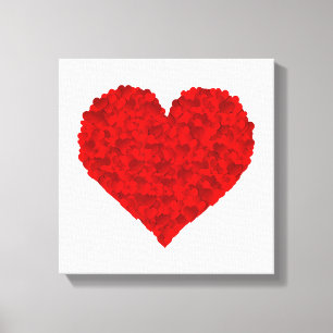 Rotes Herz Liebe Valentinstag für Freundin Frauen  Leinwanddruck