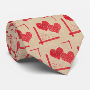 rotes Herz Liebe Valentinstag Krawatte