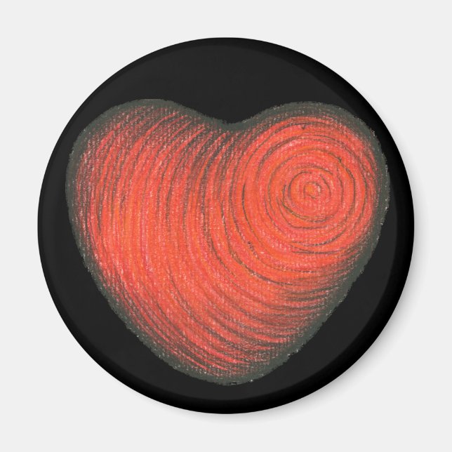 Rotes Herz Magnet (Vorne)