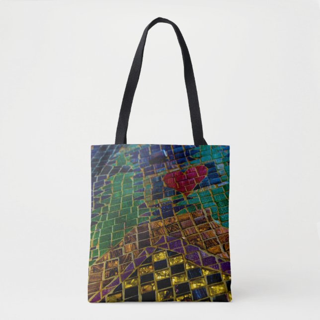 Rotes Herz Mosaik (Vorderseite)
