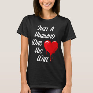 Rotes Herz Nachricht von Liebe Ehemann Valentinsta T-Shirt