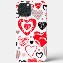 Rotes Herz Nahtloses Muster Case-Mate iPhone Hülle
