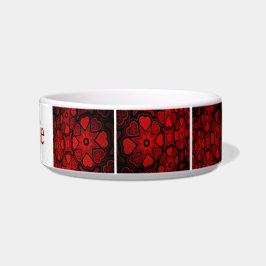 Rotes Herz Pet Bowl Napf