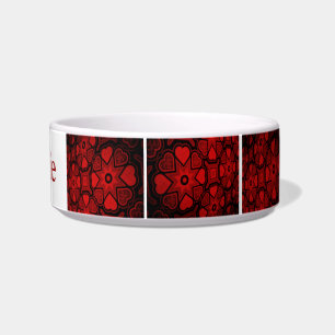 Rotes Herz Pet Bowl Napf