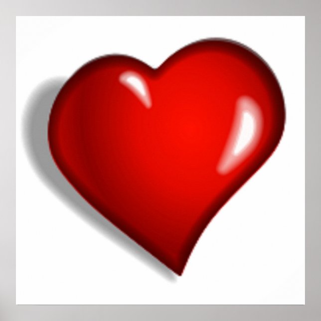 ROTES HERZ POSTER (Vorne)