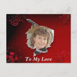 Rotes Herz Postkarte